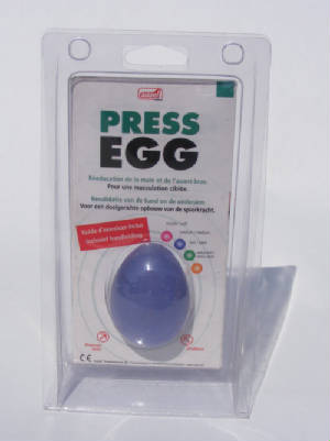 Press egg blue